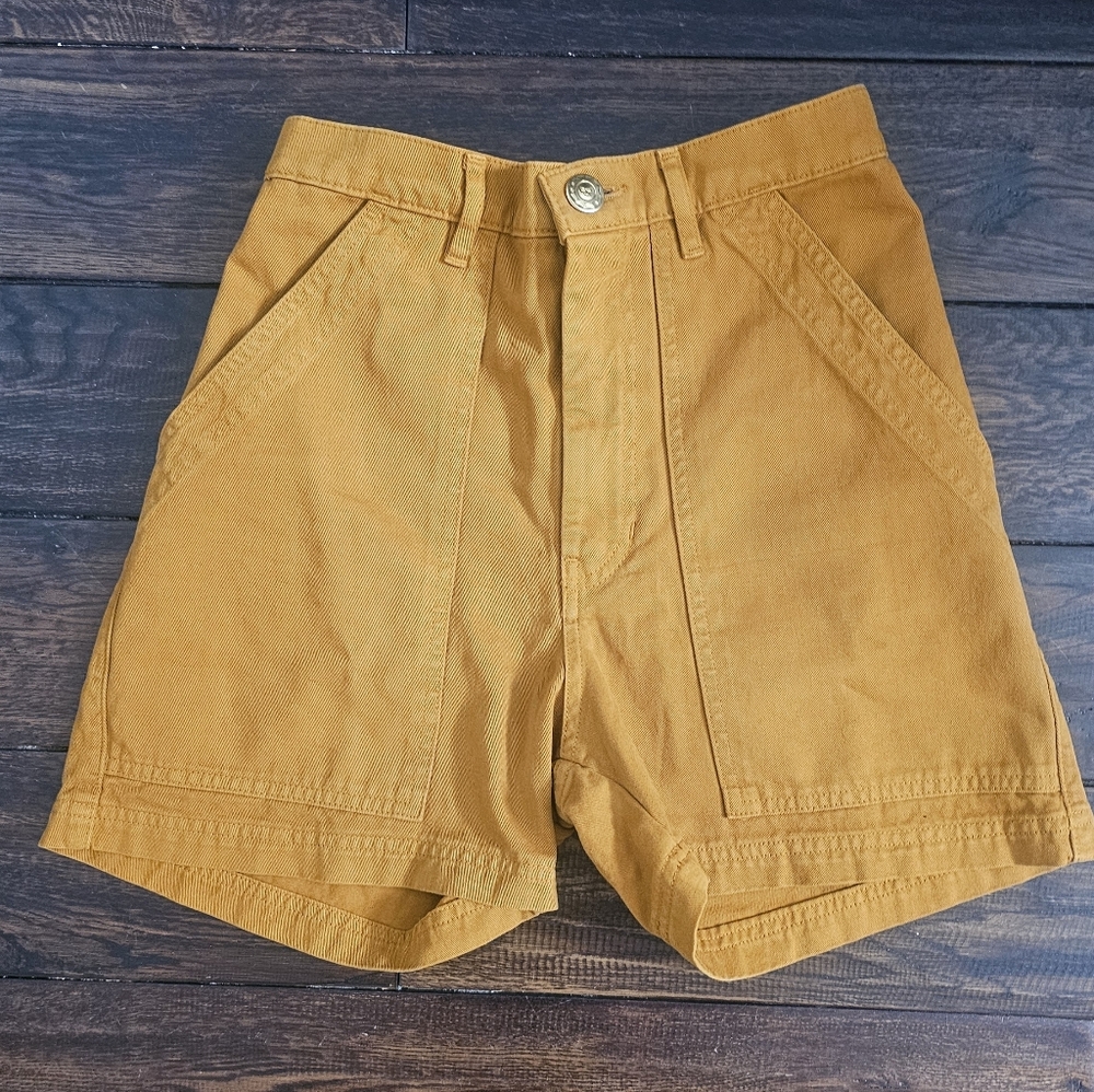 NWT Big Bud Press Work Shorts - Mustard Yellow XS